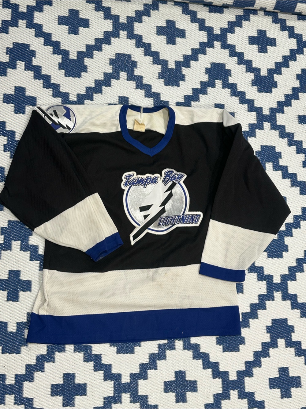 Vintage Tampa Bay Lightning CCM NHL Hockey Jersey Mens L